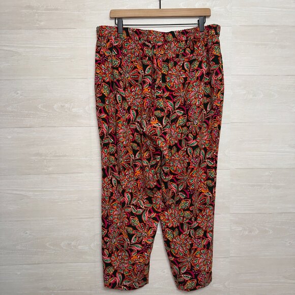 J. Crew Factory Jamie Pants Women’s Slim Ankle Trousers Multicolor Floral Print - Picture 8 of 8